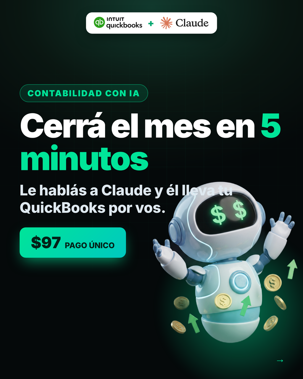 QuickBooks Master — Cerrá el mes en 5 minutos