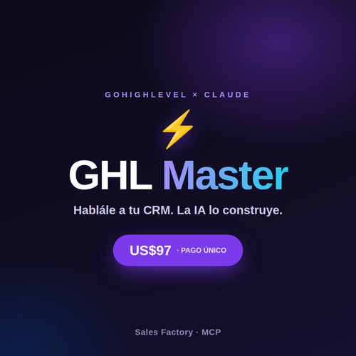 GHL Master — MCP para GoHighLevel
